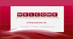 Desktop Screenshot of infolanzarote.de
